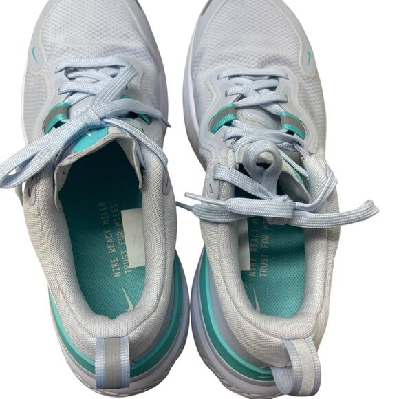 Nike Womens React Miler CW1778-004 Gray White Running Shoes Size 10 Sneakers - Picture 8 of 10